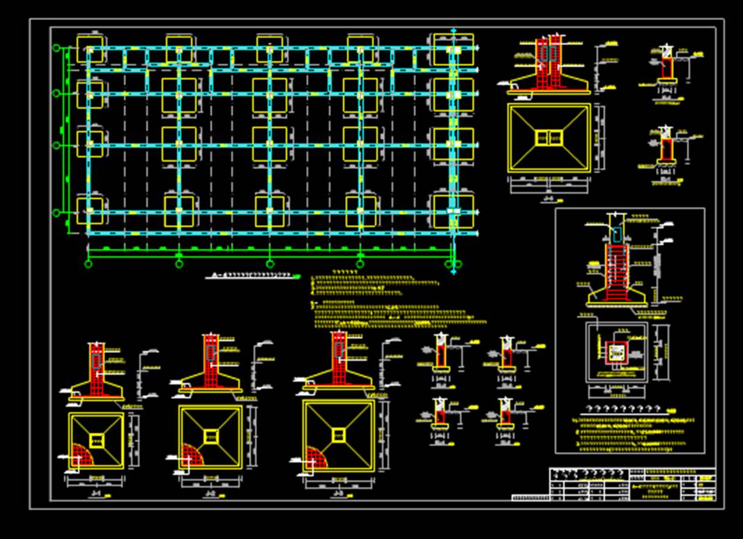 结构设计之各户型结施图建筑结构CAD施工图