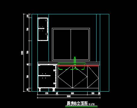 厨房设计室内设计CAD绘图