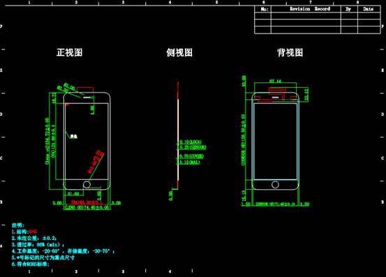 机械电子CAD图纸之构件规格图设计