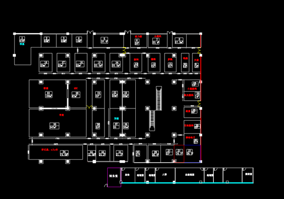 运河城的CAD建筑布局图