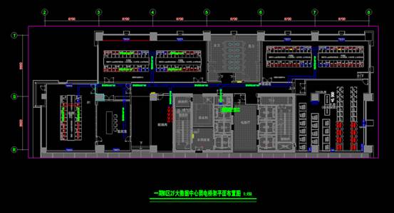 CAD电力系统图之扬子科创桥架布置图