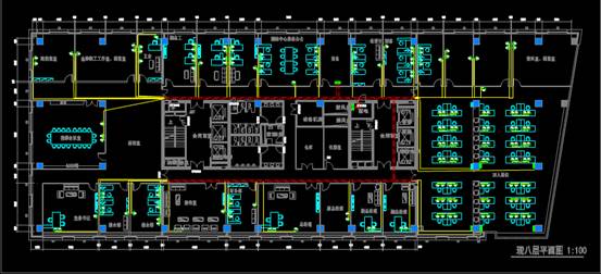 CAD商业建筑电力系统图之弱电设计