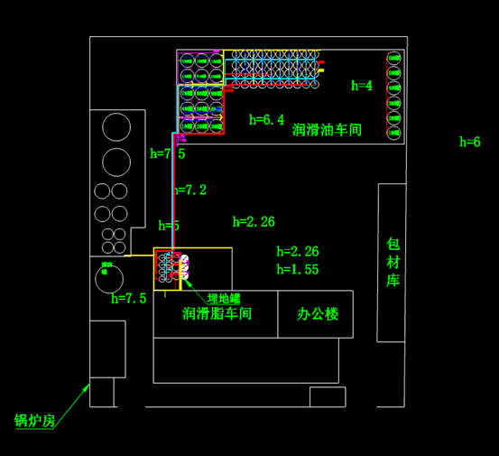 某公司厂区工程建筑CAD平面图