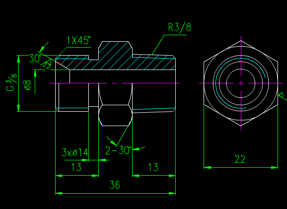 机械零件CAD图