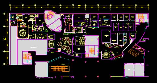 商业楼CAD图纸之商场平面布置图