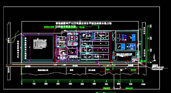 CAD总体规划设计图之香驰工业园用地坐标位置图