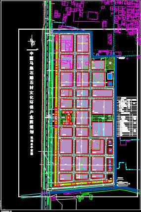 某产业园的CAD总体规划设计图