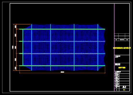 弧形张拉篮球场CAD结构设计施工图