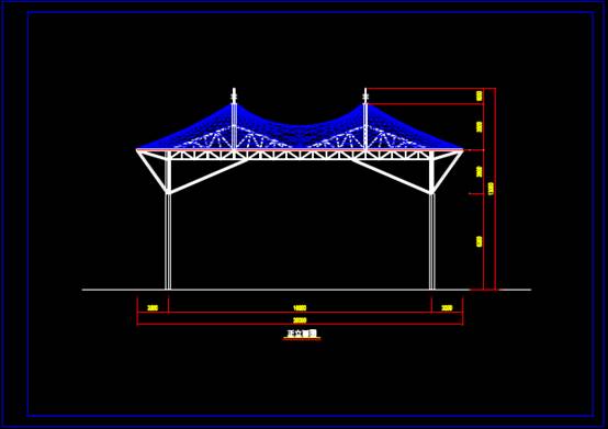 加油站的CAD结构设计施工图