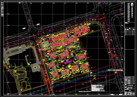CAD居民建筑施工图之总平面图