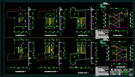 CAD建筑详图之外楼梯详图