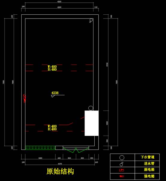CAD电力控制布置图之充电区