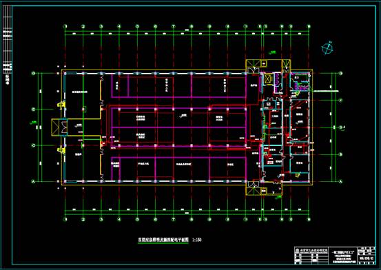 CAD电力系统图之模具车间强电图