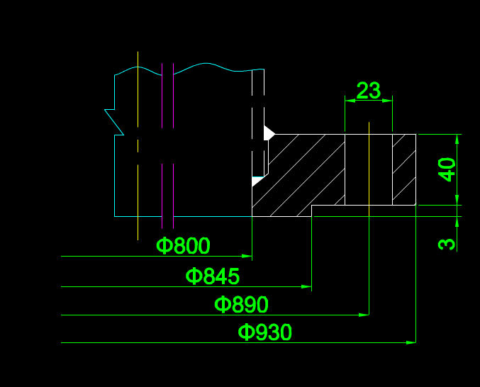 CAD机械制图零件图之法兰