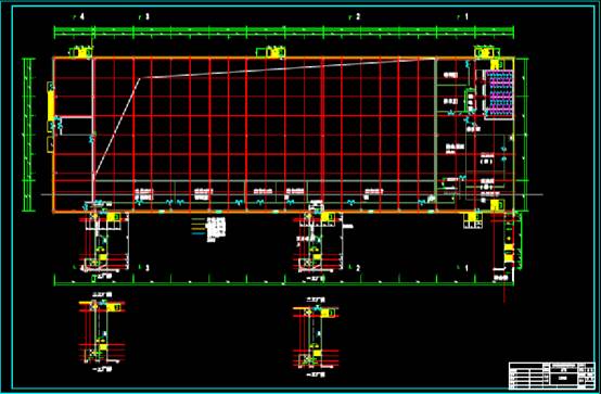 CAD工业建筑设计图的建筑结构布局