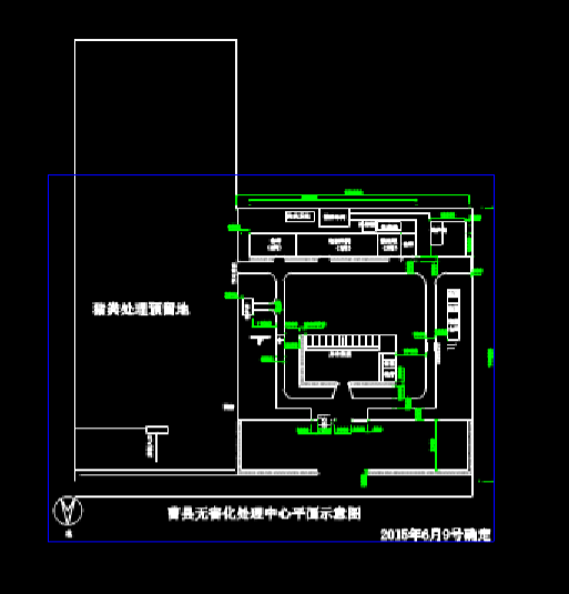 无害化平面图的CAD建筑详图