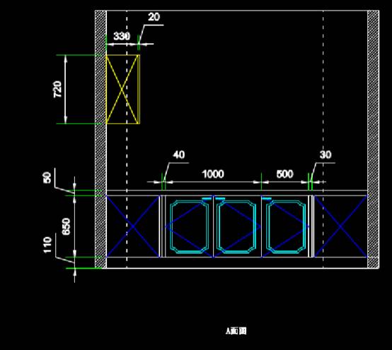 橱柜的建筑CAD家装施工图