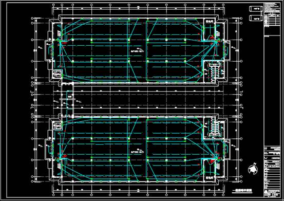 某厂房的建筑CAD图纸中电气图