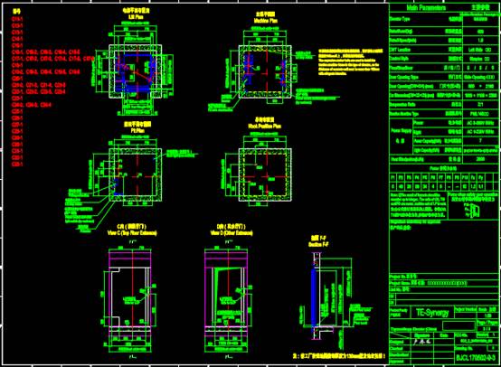 CAD建筑详图之电梯设计