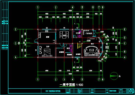 某三层房屋的CAD居民建筑设计图