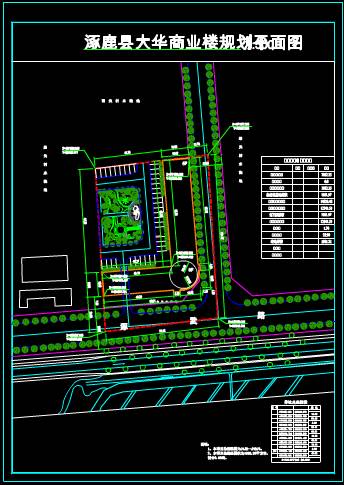 新开发地区的建筑规划CAD设计图