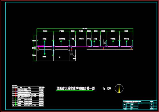 某四层建筑CAD图纸中电气图