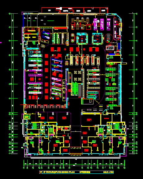 CAD建筑图纸快速查看之某生活广场CAD平面图