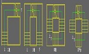 建筑CAD教程：矩形楼梯梯段夹点功能说明