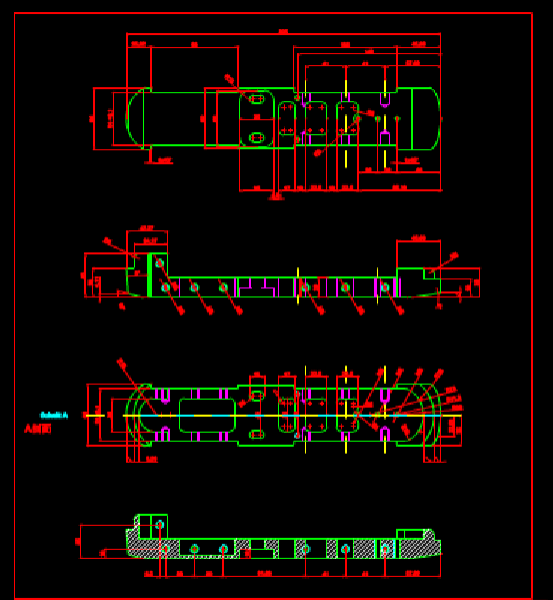 CAD机械图之机械零部件剖面图