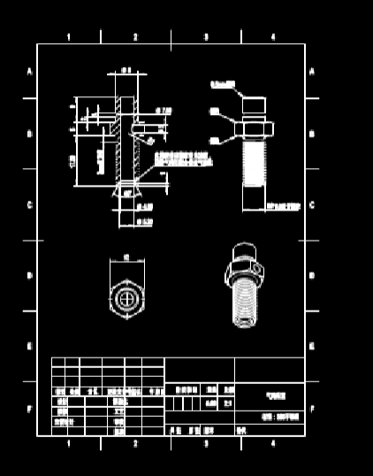 CAD机械图之气阀外套