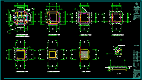 建筑CAD图纸之某塔的平面设计图