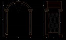 建筑装饰拱门设计CAD图纸