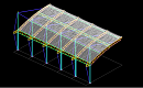 场地结构设计效果CAD图纸